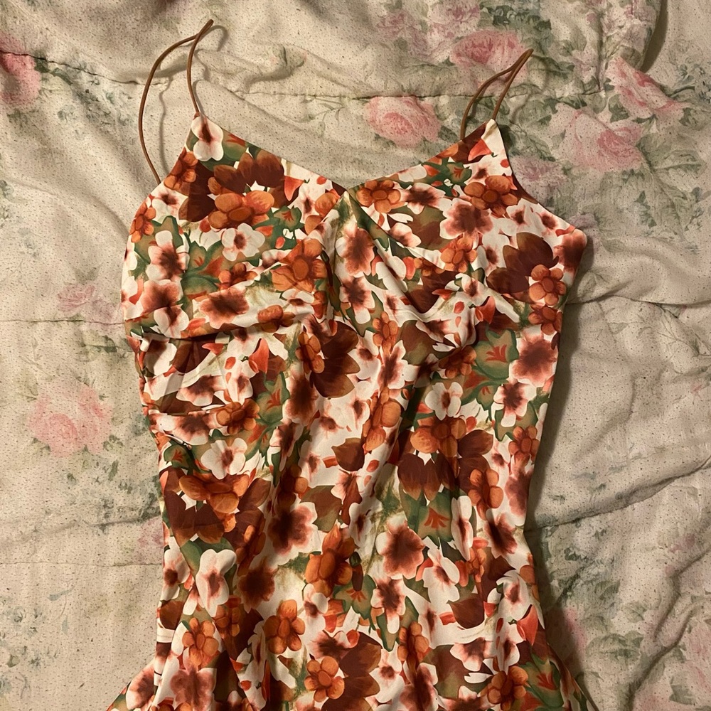 flowery long dress!!